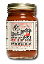 Doc Jack's Habanero Hot Grillin' Soss Gourmet BBQ Sauce
